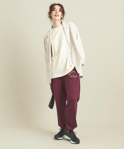 Russell Athletic（ラッセルアスレティック）の「【別注】＜RUSSELL ATHLETIC＞カレッジロゴスウェットパンツ ∴（スウェットパンツ・レディース・ライトグレー/ブラック/ワインレッド・FREE）」の19枚目の写真