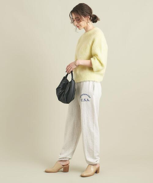 Russell Athletic（ラッセルアスレティック）の「【別注】＜RUSSELL ATHLETIC＞カレッジロゴスウェットパンツ ∴（スウェットパンツ・レディース・ライトグレー/ブラック/ワインレッド・FREE）」の16枚目の写真