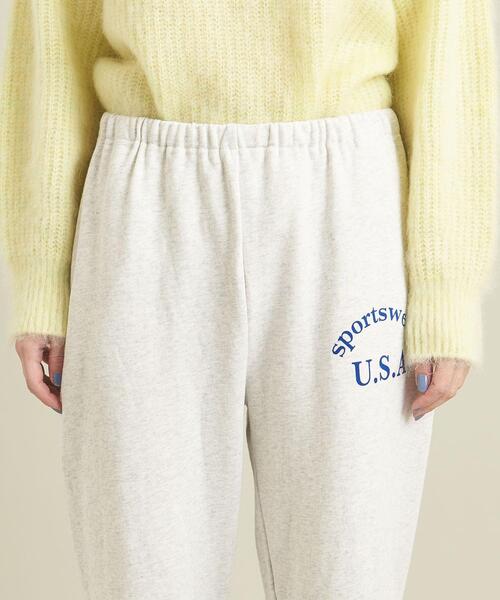 Russell Athletic（ラッセルアスレティック）の「【別注】＜RUSSELL ATHLETIC＞カレッジロゴスウェットパンツ ∴（スウェットパンツ・レディース・ライトグレー/ブラック/ワインレッド・FREE）」の13枚目の写真