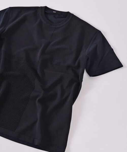 セール】SHIPS: ニットドッキング Tシャツ（Tシャツ/カットソー 