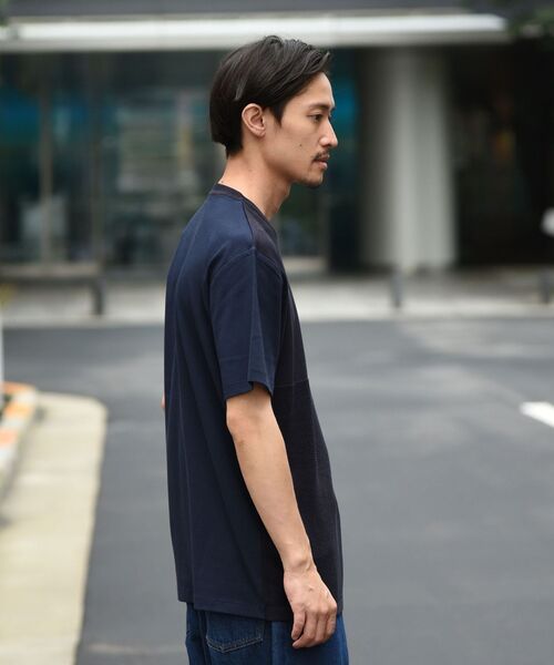 SHIPS（シップス）の「SHIPS: ニットドッキング Tシャツ（Tシャツ/カットソー・メンズ・ホワイト/グレー/ブルー/ネイビー・SMALL/MEDIUM/LARGE/X-LARGE）」の20枚目の写真