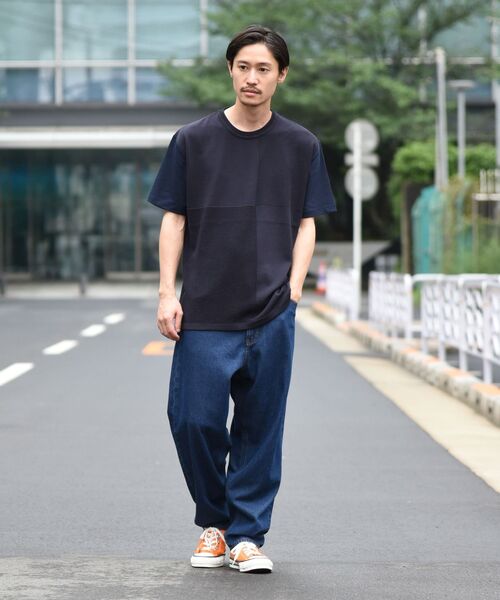 SHIPS（シップス）の「SHIPS: ニットドッキング Tシャツ（Tシャツ/カットソー・メンズ・ホワイト/グレー/ブルー/ネイビー・SMALL/MEDIUM/LARGE/X-LARGE）」の18枚目の写真