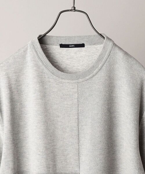 SHIPS（シップス）の「SHIPS: ニットドッキング Tシャツ（Tシャツ/カットソー・メンズ・ホワイト/グレー/ブルー/ネイビー・SMALL/MEDIUM/LARGE/X-LARGE）」の16枚目の写真
