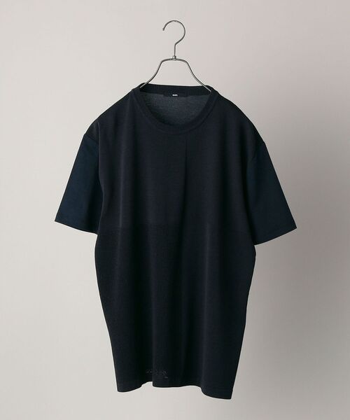 SHIPS（シップス）の「SHIPS: ニットドッキング Tシャツ（Tシャツ/カットソー・メンズ・ホワイト/グレー/ブルー/ネイビー・SMALL/MEDIUM/LARGE/X-LARGE）」の9枚目の写真
