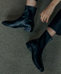 Aunt Marie's | スクエアトゥストレッチレザーブーツ(ブーツ)