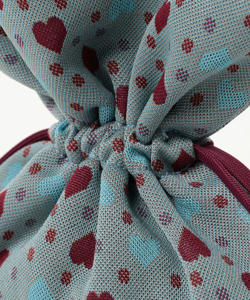 BEAMS BOY（ビームスボーイ）の「BEAMS BOY / ボーイ ジャカード キャンディバッグ（ハンドバッグ・レディース・グリーン/サックスブルー・ONE SIZE）」の9枚目の写真