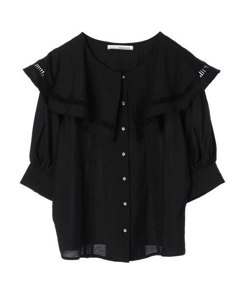 ELENCARE DUE(エレンカーレデュエ)の「・ELENCARE DUE ハシゴレースブラウス*(シャツ/ブラウス・レディース・ピンク/ベージュ/ブラック/チャコールグレー・FREE)」の7枚目の写真