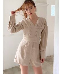 RESEXXY | ボリュームスリーブショートコンビネゾン(つなぎ/オールインワン)