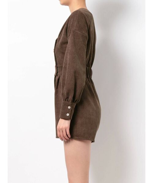 RESEXXY（リゼクシー）の「ボリュームスリーブショートコンビネゾン（つなぎ/オールインワン・レディース・ブラウン/グリーン/ベージュ・FREE）」の22枚目の写真