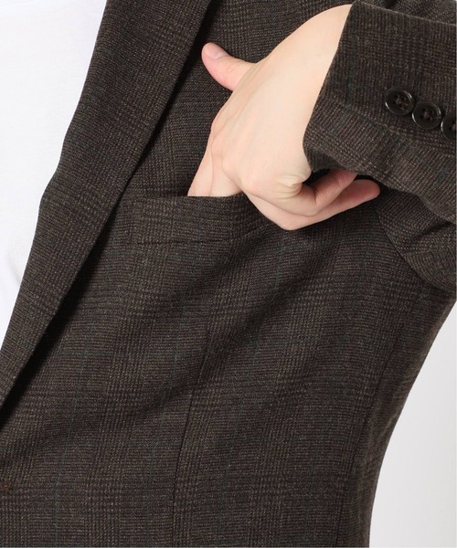 417 EDIFICE（フォーワンセブンエディフィス）の「◆TORAY lumilet wool チェックジャケット（テーラードジャケット・メンズ・ブラウン系その他/ブルー系その他・SMALL/MEDIUM/LARGE/X-LARGE）」の4枚目の写真