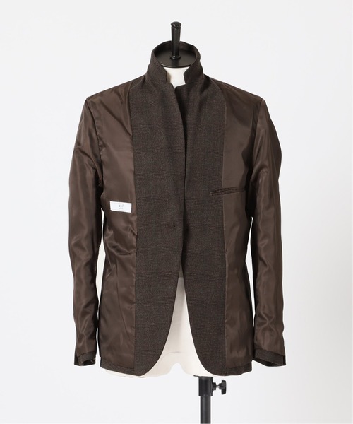 417 EDIFICE（フォーワンセブンエディフィス）の「◆TORAY lumilet wool チェックジャケット（テーラードジャケット・メンズ・ブラウン系その他/ブルー系その他・SMALL/MEDIUM/LARGE/X-LARGE）」の8枚目の写真