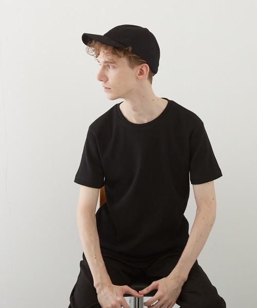 TONE SELECT WEAR(トーンセレクトウェア)の「【TONE BY AS】サーマル半袖クルーネックTEE(BL)(Tシャツ/カットソー・メンズ・ホワイト/ブラック/ネイビー/グレー/カーキ/サックスブルー/ライトピンク・LARGE/X-LARGE/MEDIUM)」の2枚目の写真