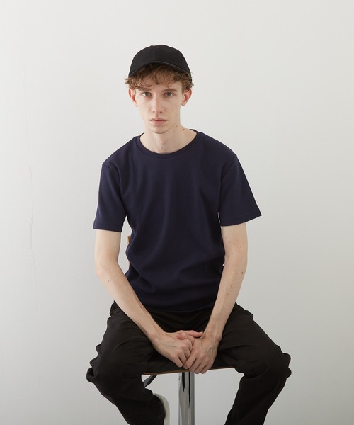TONE SELECT WEAR(トーンセレクトウェア)の「【TONE BY AS】サーマル半袖クルーネックTEE(BL)(Tシャツ/カットソー・メンズ・ホワイト/ブラック/ネイビー/グレー/カーキ/サックスブルー/ライトピンク・LARGE/X-LARGE/MEDIUM)」の8枚目の写真