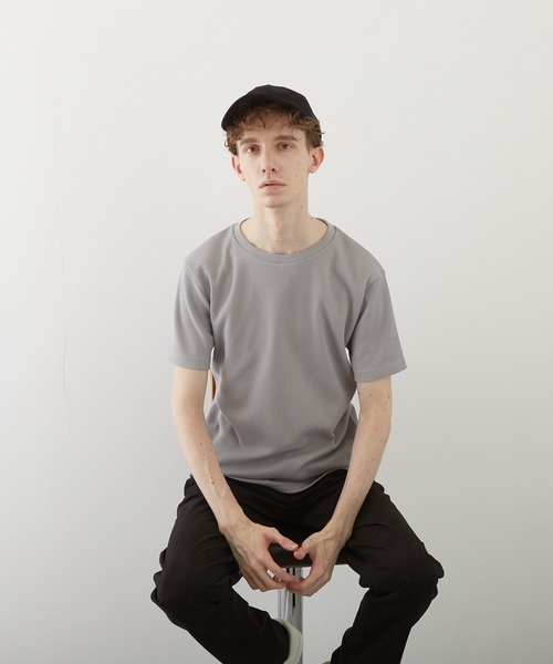 TONE SELECT WEAR(トーンセレクトウェア)の「【TONE BY AS】サーマル半袖クルーネックTEE(BL)(Tシャツ/カットソー・メンズ・ホワイト/ブラック/ネイビー/グレー/カーキ/サックスブルー/ライトピンク・LARGE/X-LARGE/MEDIUM)」の14枚目の写真