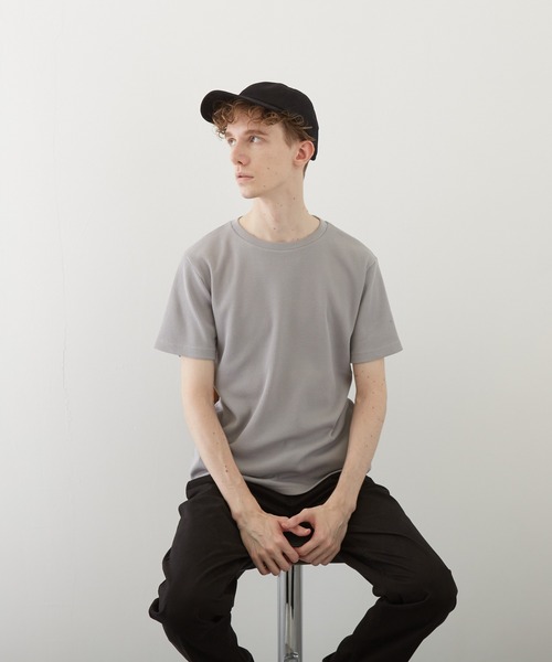 TONE SELECT WEAR(トーンセレクトウェア)の「【TONE BY AS】サーマル半袖クルーネックTEE(BL)(Tシャツ/カットソー・メンズ・ホワイト/ブラック/ネイビー/グレー/カーキ/サックスブルー/ライトピンク・LARGE/X-LARGE/MEDIUM)」の16枚目の写真