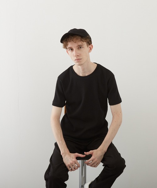 TONE SELECT WEAR(トーンセレクトウェア)の「【TONE BY AS】サーマル半袖クルーネックTEE(BL)(Tシャツ/カットソー・メンズ・ホワイト/ブラック/ネイビー/グレー/カーキ/サックスブルー/ライトピンク・LARGE/X-LARGE/MEDIUM)」の21枚目の写真