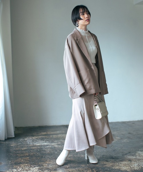 PAGEBOY(ページボーイ)の「ラインスリーブシアータートル(Tシャツ/カットソー・レディース・オフホワイト/ブラック・FREE)」の3枚目の写真