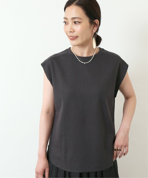 Simplicite（サンプリシテ）の「サーマルスリーブレスプルオーバー◆（Tシャツ/カットソー・レディース・ホワイト/ブラック/グレー・FREE）」の2枚目の写真