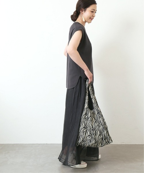 Simplicite（サンプリシテ）の「サーマルスリーブレスプルオーバー◆（Tシャツ/カットソー・レディース・ホワイト/ブラック/グレー・FREE）」の15枚目の写真