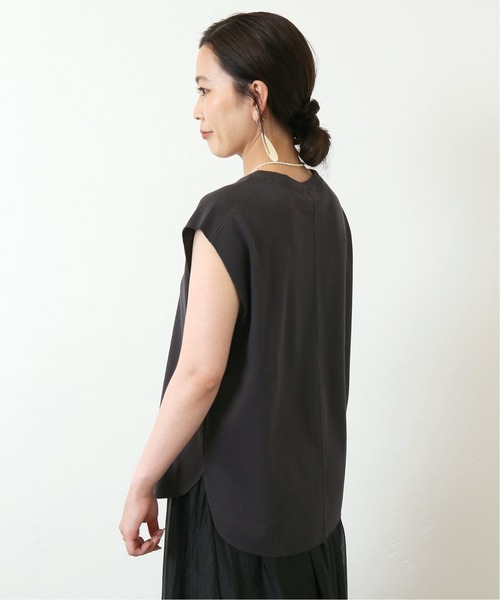 Simplicite（サンプリシテ）の「サーマルスリーブレスプルオーバー◆（Tシャツ/カットソー・レディース・ホワイト/ブラック/グレー・FREE）」の21枚目の写真