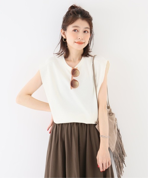 Simplicite（サンプリシテ）の「サーマルスリーブレスプルオーバー◆（Tシャツ/カットソー・レディース・ホワイト/ブラック/グレー・FREE）」の22枚目の写真