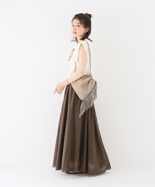 Simplicite（サンプリシテ）の「サーマルスリーブレスプルオーバー◆（Tシャツ/カットソー・レディース・ホワイト/ブラック/グレー・FREE）」の11枚目の写真