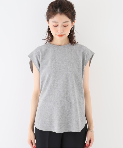 Simplicite（サンプリシテ）の「サーマルスリーブレスプルオーバー◆（Tシャツ/カットソー・レディース・ホワイト/ブラック/グレー・FREE）」の7枚目の写真