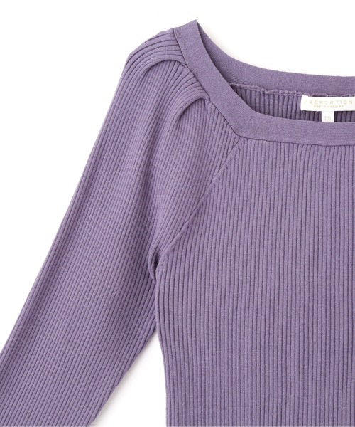 PROPORTION BODY DRESSING(プロポーションボディドレッシング)の「【美人百花10月号 掲載商品】スクエアタックリブニット / 1211270907(ニット/セーター・レディース・ブルー/パープル/ブラック・SMALL/MEDIUM)」の14枚目の写真