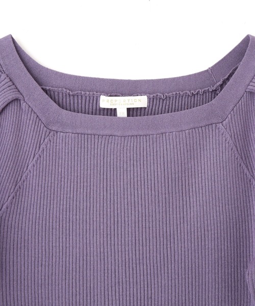 PROPORTION BODY DRESSING(プロポーションボディドレッシング)の「【美人百花10月号 掲載商品】スクエアタックリブニット / 1211270907(ニット/セーター・レディース・ブルー/パープル/ブラック・SMALL/MEDIUM)」の13枚目の写真