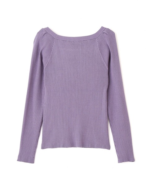 PROPORTION BODY DRESSING(プロポーションボディドレッシング)の「【美人百花10月号 掲載商品】スクエアタックリブニット / 1211270907(ニット/セーター・レディース・ブルー/パープル/ブラック・SMALL/MEDIUM)」の12枚目の写真