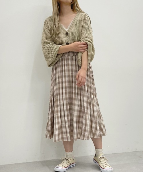 apres jour(アプレジュール)の「ワッフル編みカーデ【ZOZOTOWN限定アイテム】(カーディガン/ボレロ・レディース・グリーン系その他/アイボリー/ライトベージュ/モカ・フリー/X-LARGE)」の11枚目の写真