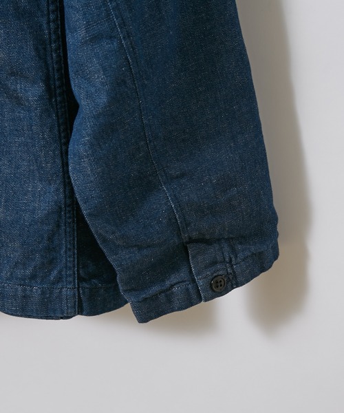 SAKULA(サクラ)の「【SAKULA/サクラ】WORK TAILORED JACKET/デニムワークテーラードジャケット(カバーオール・メンズ・インディゴブルー/ブルー・1/2)」の5枚目の写真