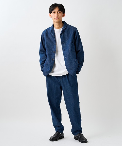 SAKULA(サクラ)の「【SAKULA/サクラ】WORK TAILORED JACKET/デニムワークテーラードジャケット(カバーオール・メンズ・インディゴブルー/ブルー・1/2)」の11枚目の写真