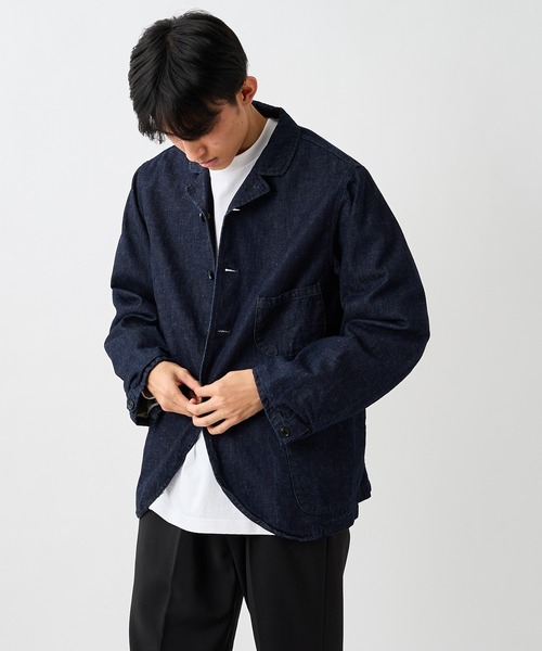 SAKULA(サクラ)の「【SAKULA/サクラ】WORK TAILORED JACKET/デニムワークテーラードジャケット(カバーオール・メンズ・インディゴブルー/ブルー・1/2)」の19枚目の写真