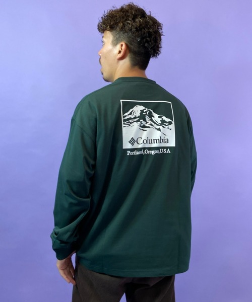 Columbia(コロンビア)の「columbia/コロンビア インペリアルパーク ロンT/ビッグシルエット バックプリントロンT PM0462(Tシャツ/カットソー・メンズ・ブラウン/グリーン/オフホワイト・L/S/XL/M)」の3枚目の写真