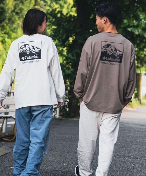 Columbia(コロンビア)の「columbia/コロンビア インペリアルパーク ロンT/ビッグシルエット バックプリントロンT PM0462(Tシャツ/カットソー・メンズ・ブラウン/グリーン/オフホワイト・L/S/XL/M)」の12枚目の写真