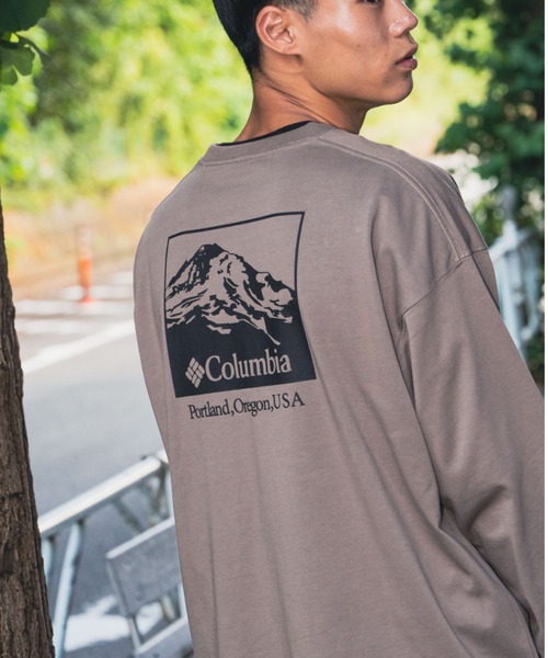 Columbia(コロンビア)の「columbia/コロンビア インペリアルパーク ロンT/ビッグシルエット バックプリントロンT PM0462(Tシャツ/カットソー・メンズ・ブラウン/グリーン/オフホワイト・L/S/XL/M)」の7枚目の写真