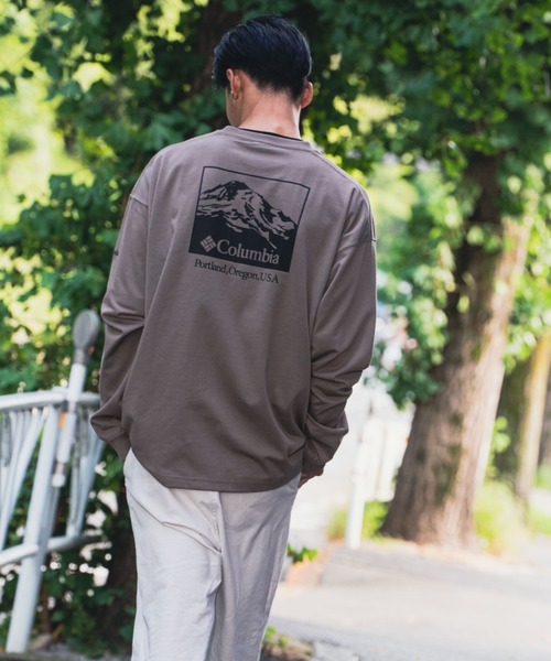 Columbia(コロンビア)の「columbia/コロンビア インペリアルパーク ロンT/ビッグシルエット バックプリントロンT PM0462(Tシャツ/カットソー・メンズ・ブラウン/グリーン/オフホワイト・L/S/XL/M)」の5枚目の写真