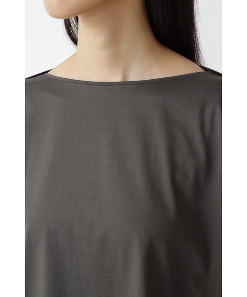 human woman(ヒューマンウーマン)の「プレ-ティング天竺 プルオーバー(Tシャツ/カットソー・レディース・グレー/ボルドー/カーキ・MEDIUM)」の13枚目の写真