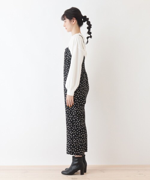 Cutie Blonde（キューティーブロンド）の「◆【S-L】サッカー柄アソートサロペット（サロペット/オーバーオール・レディース・ブラック/カーキ/ブラック系6・01/02/03）」の6枚目の写真