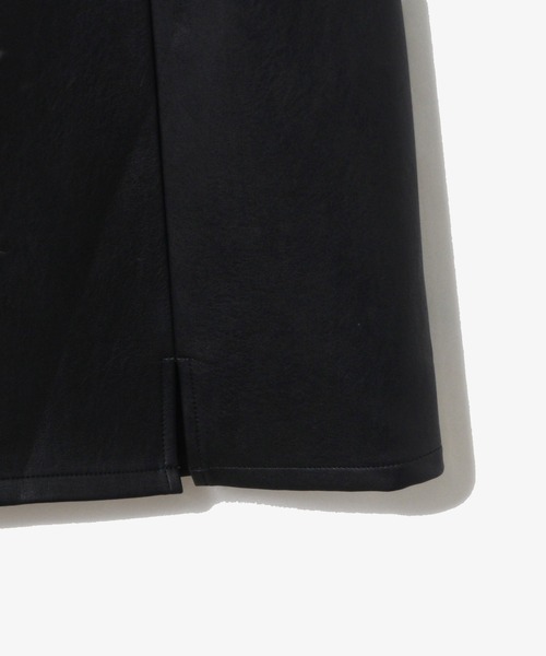 one way(ワンウェイ)の「【oneway】ミニ台形レザースカート(スカート・レディース・ブラック/ライトグリーン・FREE)」の6枚目の写真