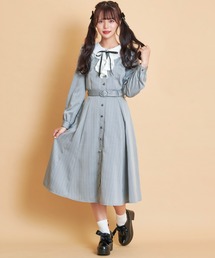 Secret Honey | ヨークフリルラッフルミディ丈ワンピース(ワンピース)