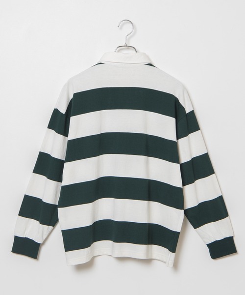 U.S. POLO ASSN.（ユーエスポロアッスン）の「∴WEGO/U.S.POLO ASSN.ボーダーラガーシャツ（ポロシャツ・レディース・その他1/グリーン系その他5/イエロー系その他6・FREE）」の11枚目の写真