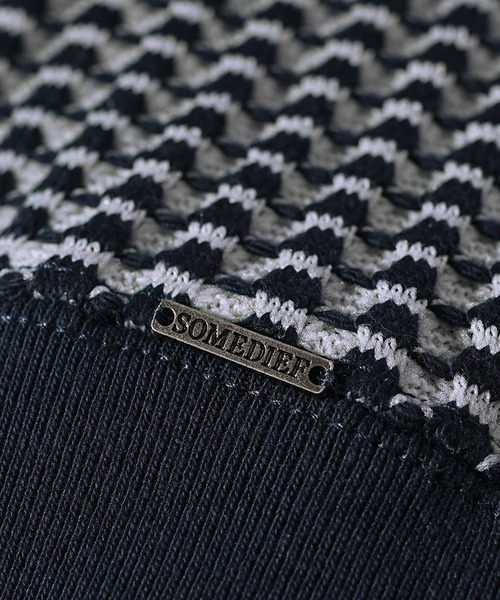 SOMEDIFF（サムディフ）の「【SOEMDIFF】スウェットビッグシルエット2トーンワッフルトレーナー メンズ オーバーサイズ スウェット 春服 冬服（スウェット・メンズ・ブラック/ベージュ/ネイビー/グレー/ホワイト×ネイビー/ホワイト/ブラック系・M/L/XL）」の19枚目の写真