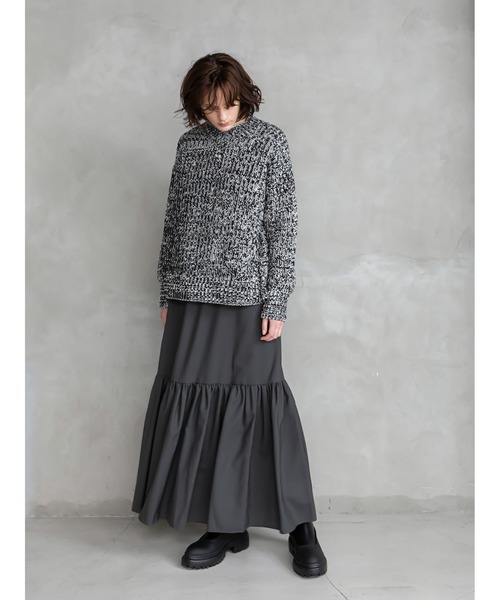 enchainement（アンシェヌマン）の「Wool Tiered Skirt（スカート 