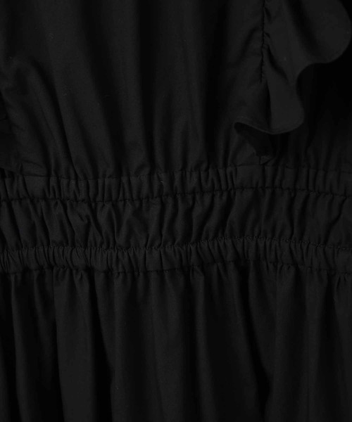 31 Sons de mode（トランテアン　ソン　ドゥ　モード）の「フリルタイプライターワンピース（ワンピース・レディース・ブラック/サックスブルー/オレンジ・36）」の7枚目の写真