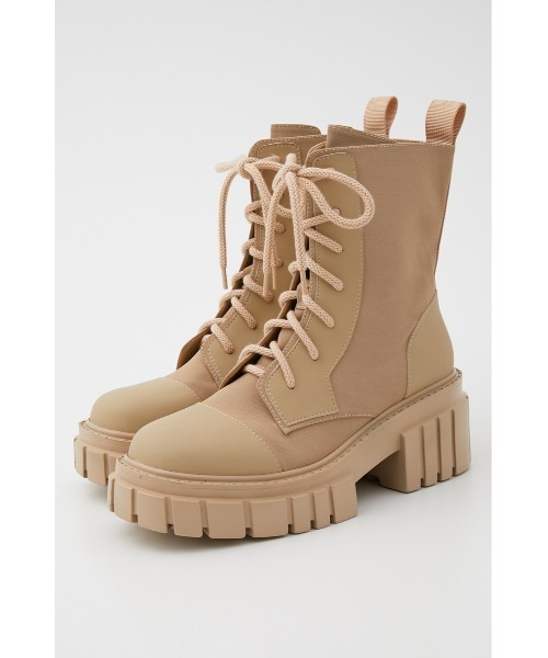 THROW by SLY（スローバイスライ）の「THROW CUPSOLE LACE UP BOOTS/レースアップブーツ（ブーツ・レディース・ベージュ/ブラック・SMALL/LARGE/MEDIUM）」の12枚目の写真