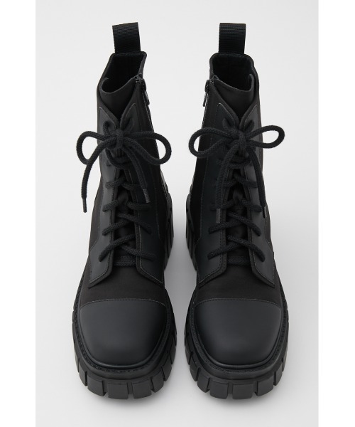THROW by SLY（スローバイスライ）の「THROW CUPSOLE LACE UP BOOTS/レースアップブーツ（ブーツ・レディース・ベージュ/ブラック・SMALL/LARGE/MEDIUM）」の4枚目の写真