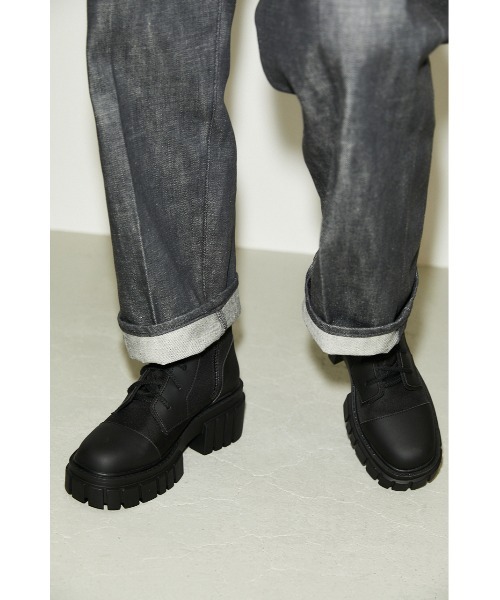 THROW by SLY（スローバイスライ）の「THROW CUPSOLE LACE UP BOOTS/レースアップブーツ（ブーツ・レディース・ベージュ/ブラック・SMALL/LARGE/MEDIUM）」の10枚目の写真