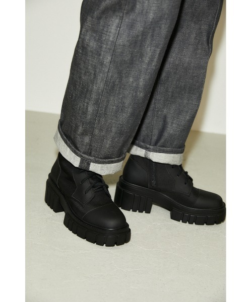 THROW by SLY（スローバイスライ）の「THROW CUPSOLE LACE UP BOOTS/レースアップブーツ（ブーツ・レディース・ベージュ/ブラック・SMALL/LARGE/MEDIUM）」の11枚目の写真